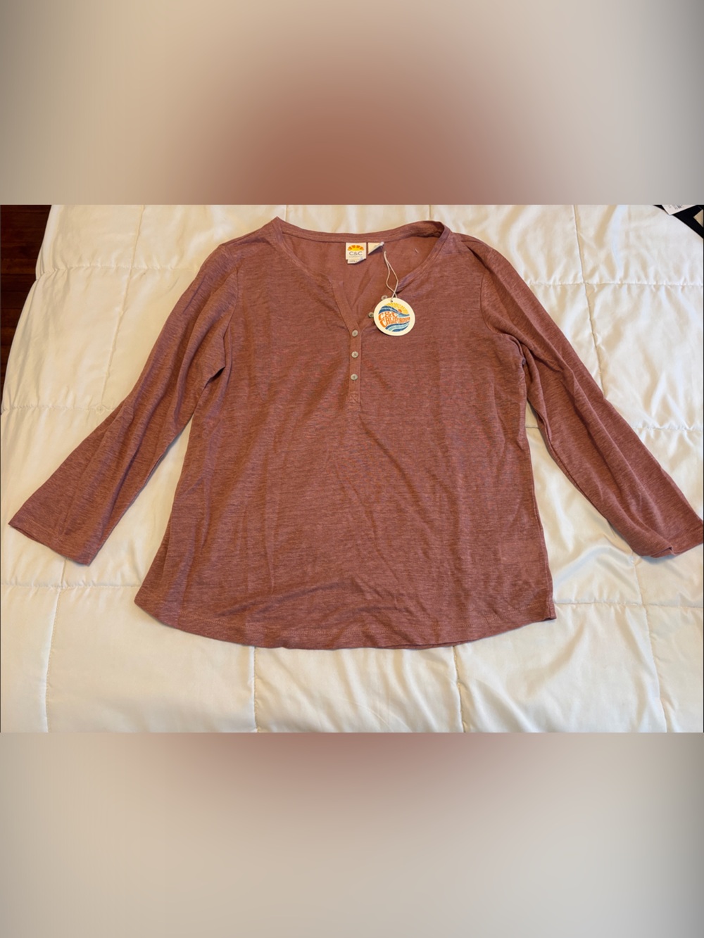 Women's Long Sleeve Henley